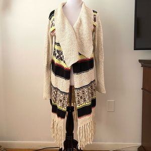 Princess Vera Wang Cardigan Fringe Bottom